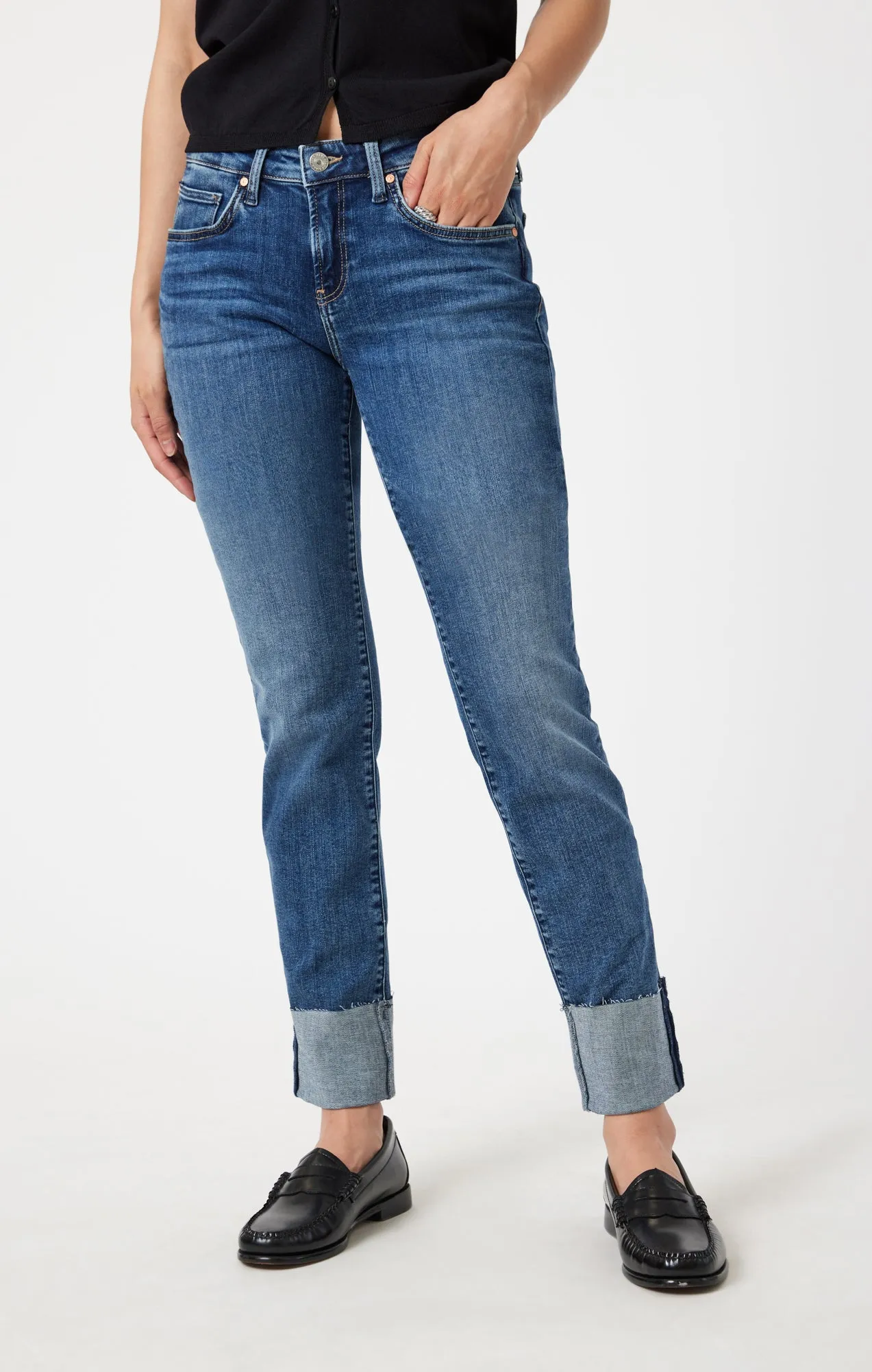 EMMA SLIM BOYFRIEND IN MID USED FLEX BLUE
