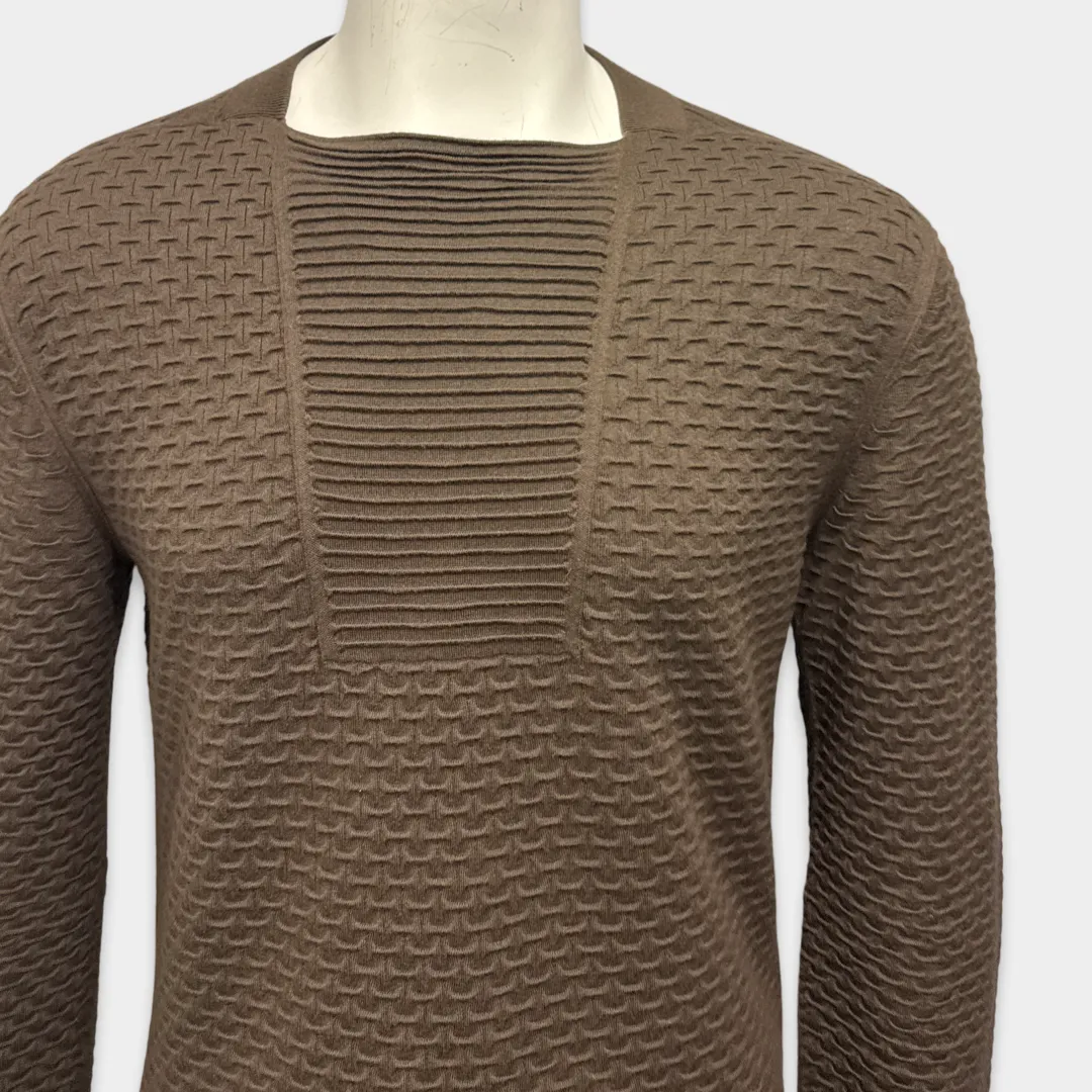 Ermenegildo Zegna Men's Brown cashmere and silk Jumper