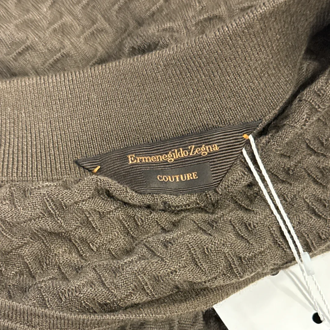 Ermenegildo Zegna Men's Brown cashmere and silk Jumper