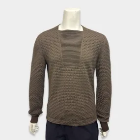 Ermenegildo Zegna Men's Brown cashmere and silk Jumper