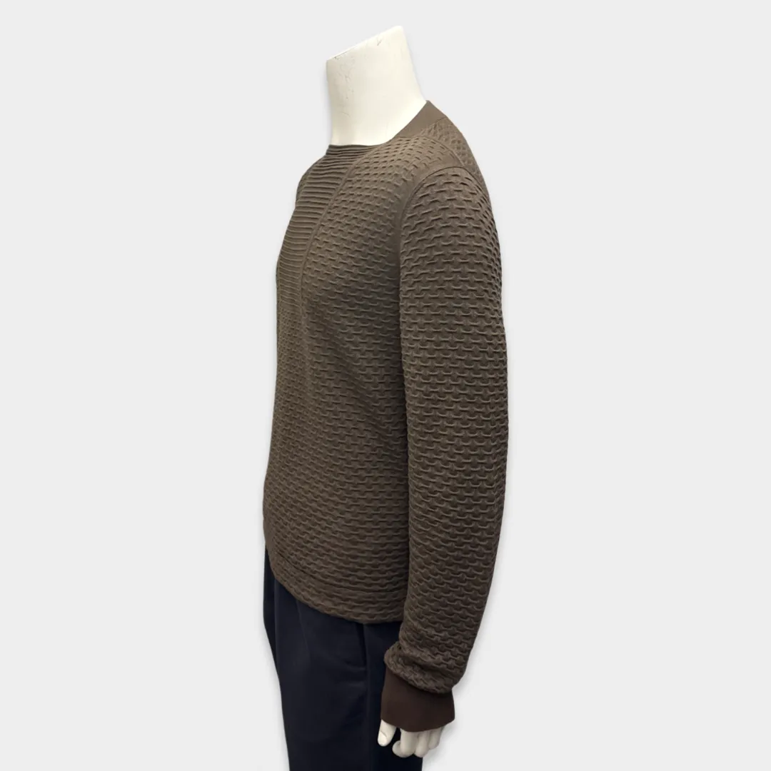 Ermenegildo Zegna Men's Brown cashmere and silk Jumper