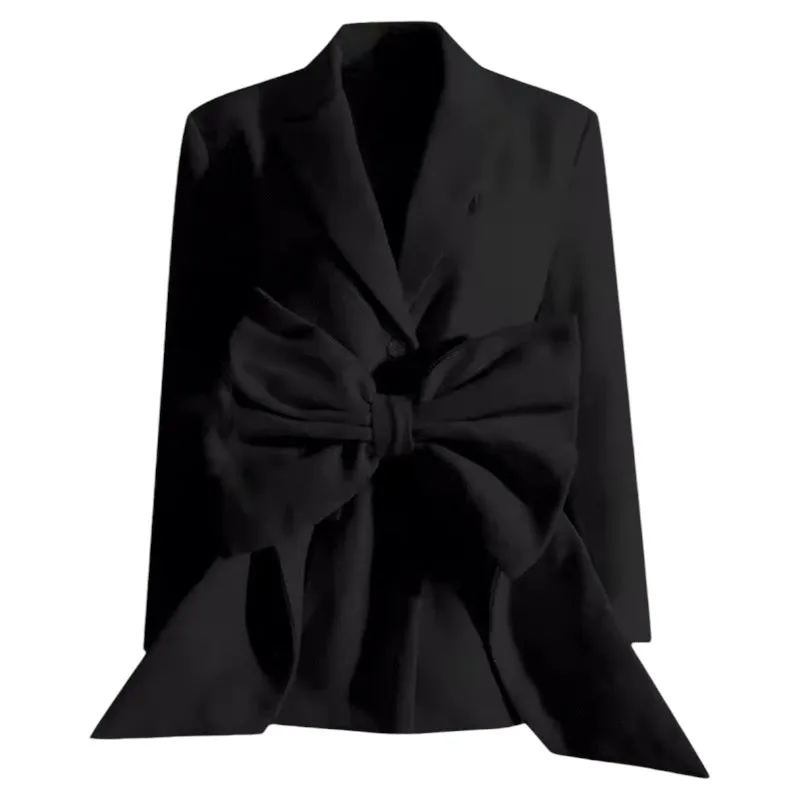 Esana Bow Belt Decor Blazer
