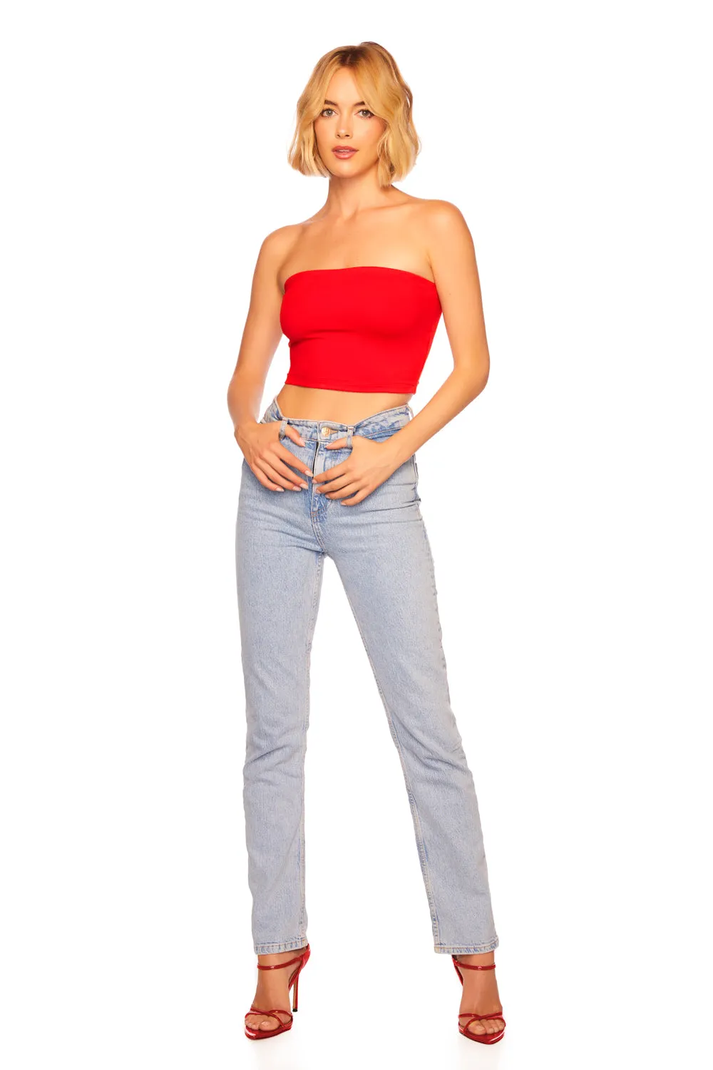 essential crop tube top