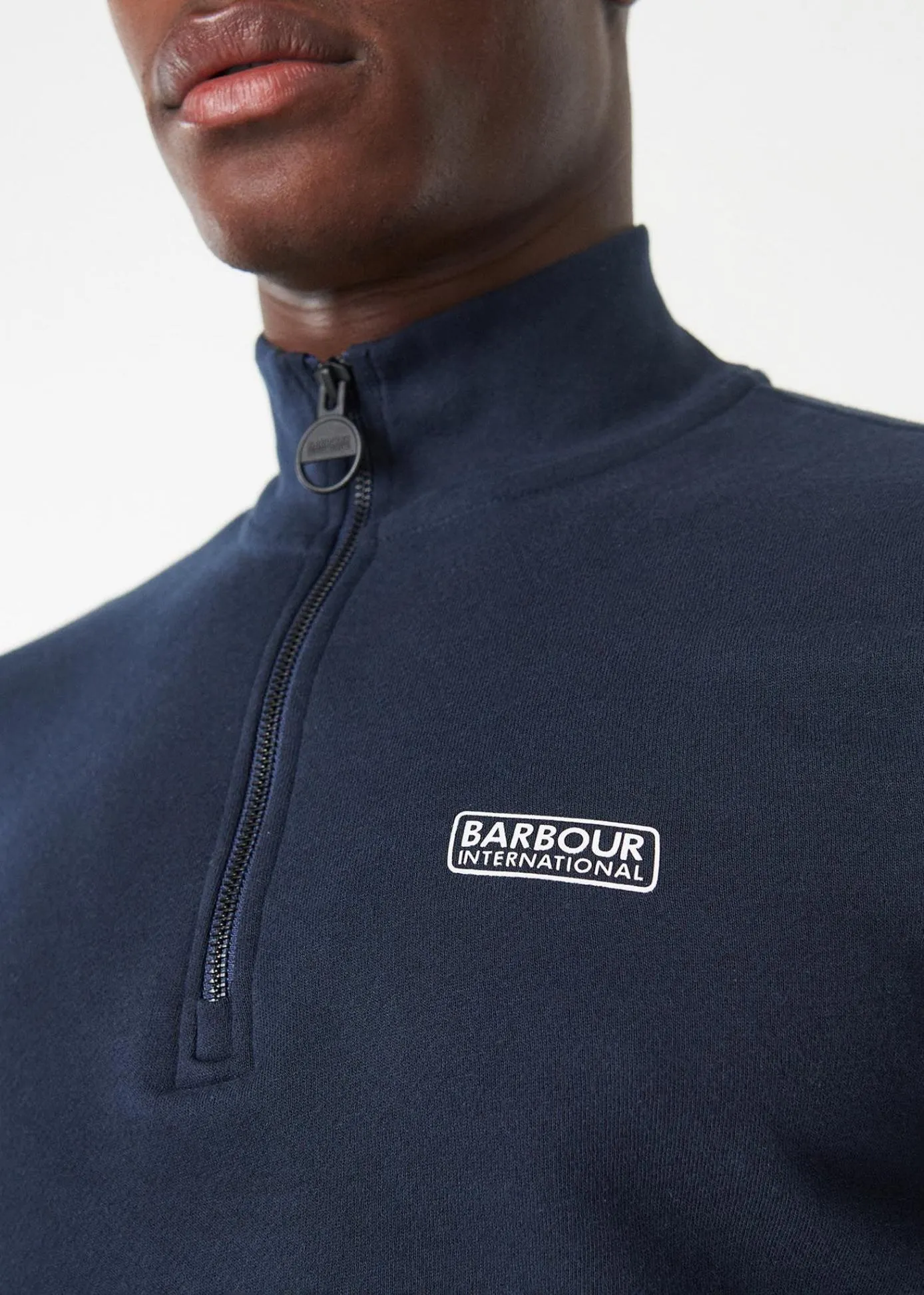 Essential half zip sweat - international navy