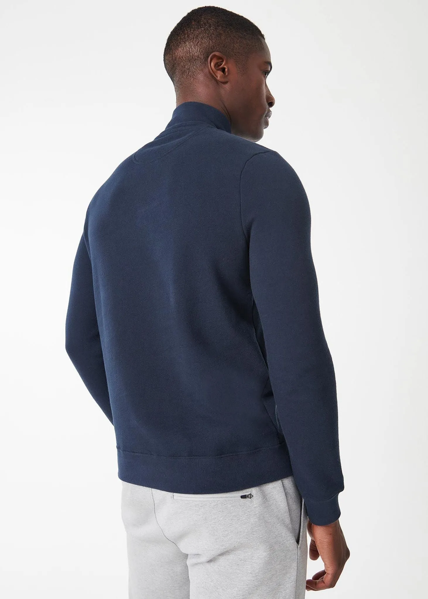 Essential half zip sweat - international navy