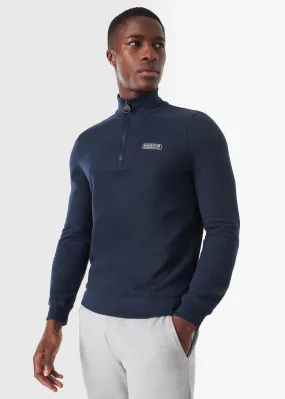 Essential half zip sweat - international navy