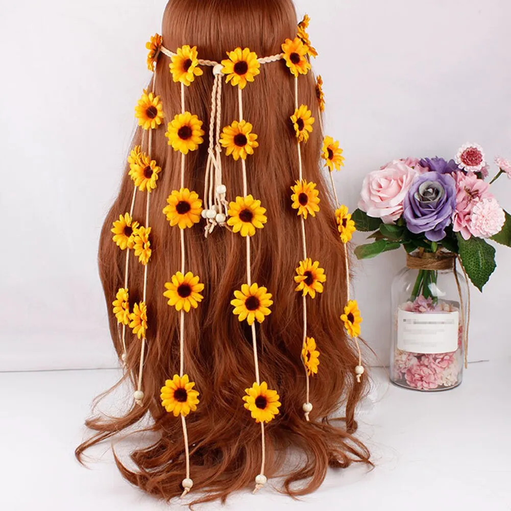 Flower Daisy Garland Festival Crown Headpiece
