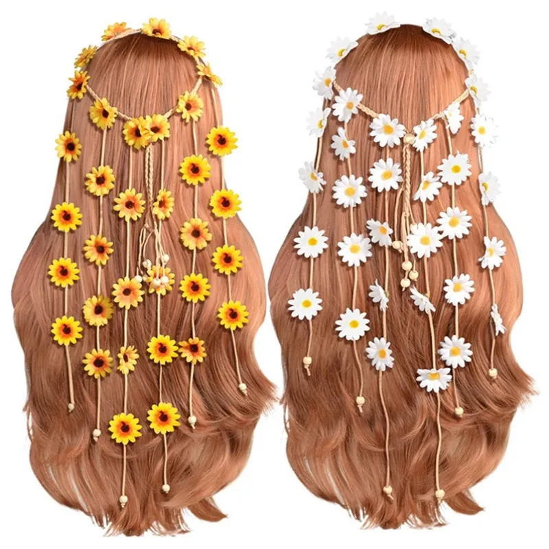Flower Daisy Garland Festival Crown Headpiece