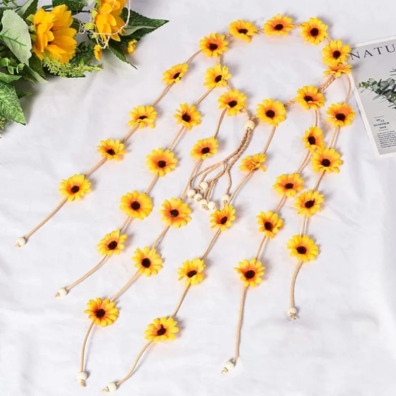 Flower Daisy Garland Festival Crown Headpiece