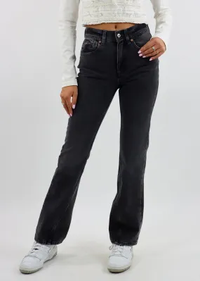 Free People Xena Slim Straight Jeans ★ Black