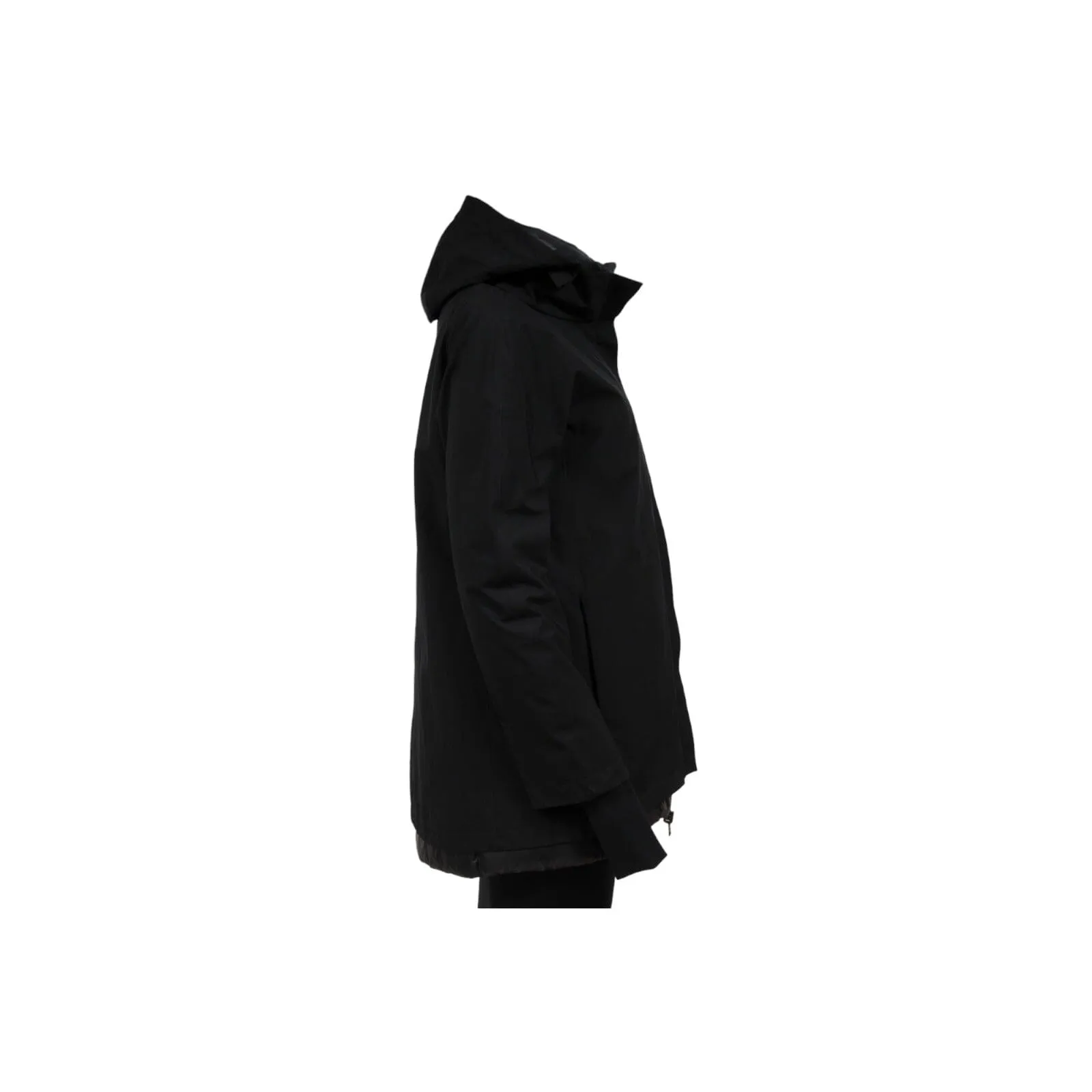 Goretex Hooded Down Coat US 8 IT 44 Black Down Lining Jaclet