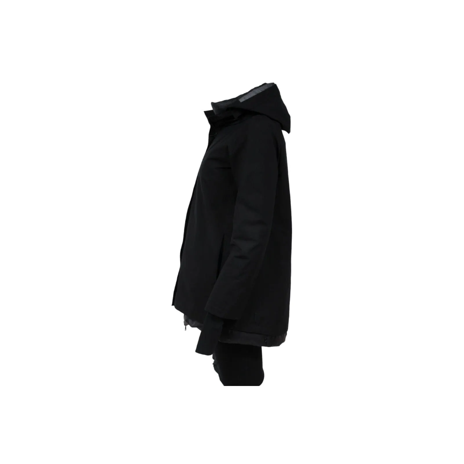 Goretex Hooded Down Coat US 8 IT 44 Black Down Lining Jaclet