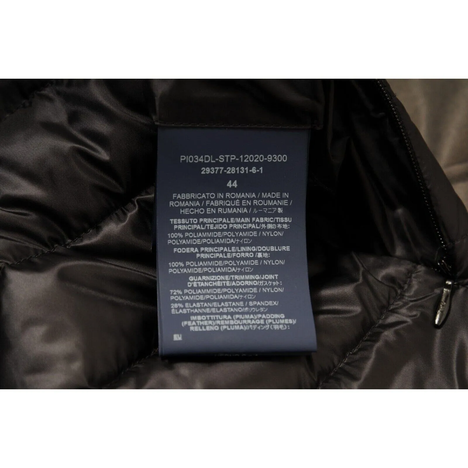 Goretex Hooded Down Coat US 8 IT 44 Black Down Lining Jaclet