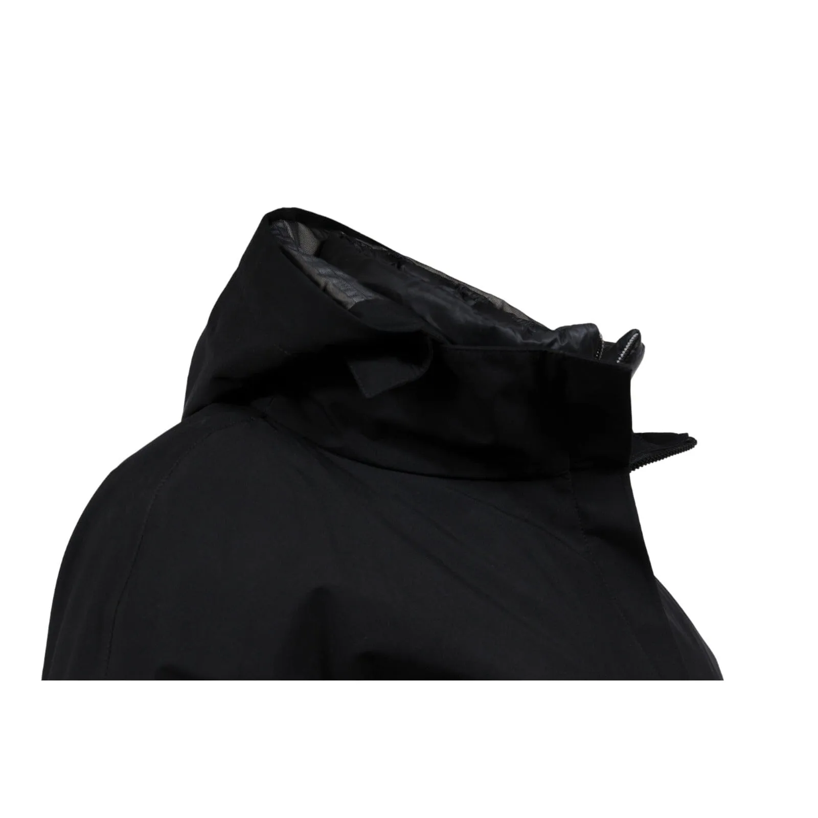 Goretex Hooded Down Coat US 8 IT 44 Black Down Lining Jaclet