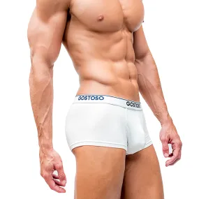 Gostoso Underwear - Solid Boxer Brief White Underwear