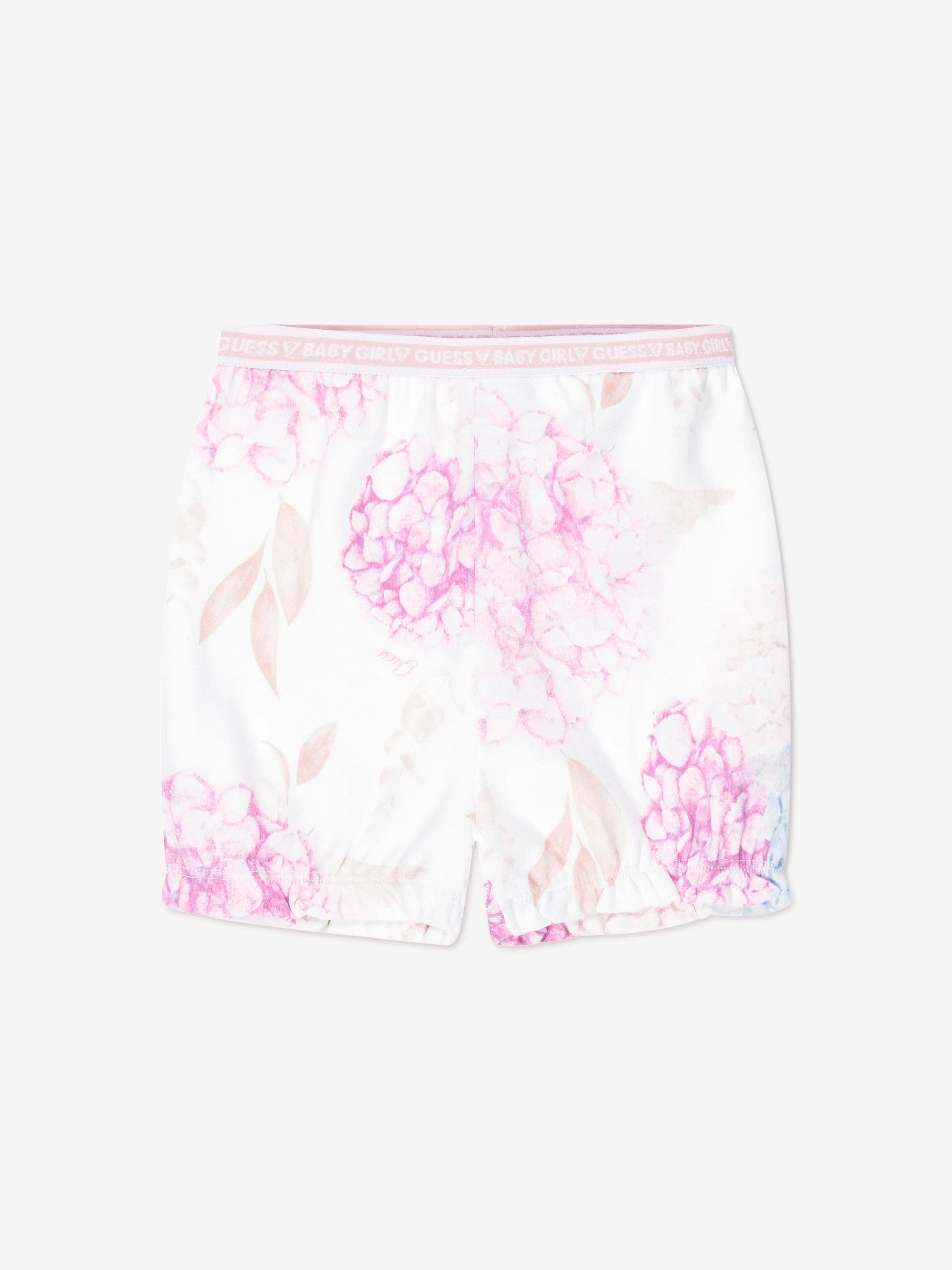 Guess Baby Girls 2 Pack Bodysuit And Shorts Set in Pink