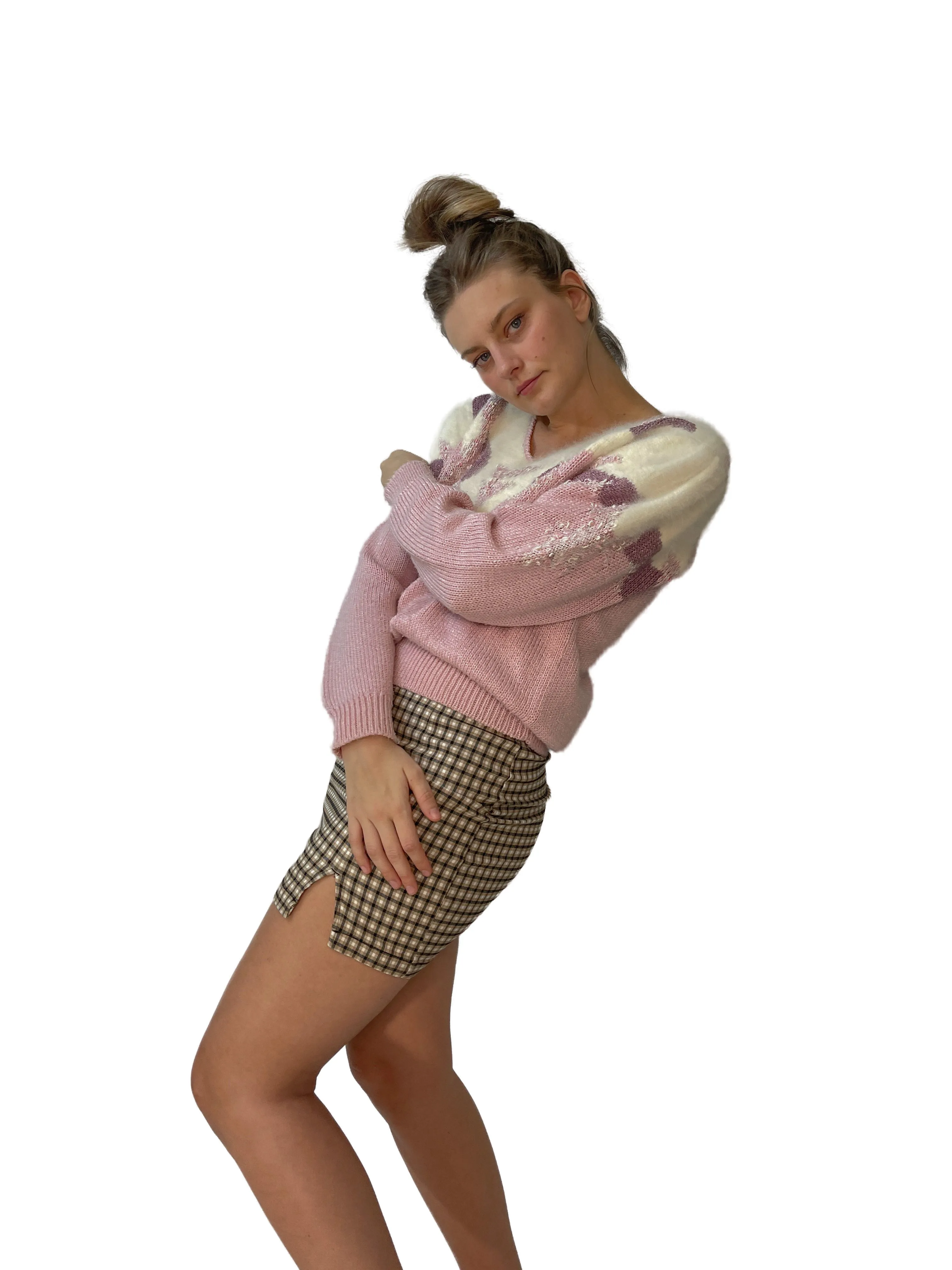 Handmade Angora Knit Sweater
