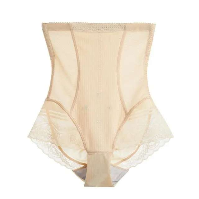 High-Waist Tummy Control Postpartum Lace Thigh Shaper Panty