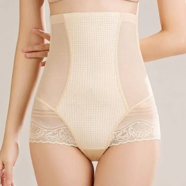 High-Waist Tummy Control Postpartum Lace Thigh Shaper Panty