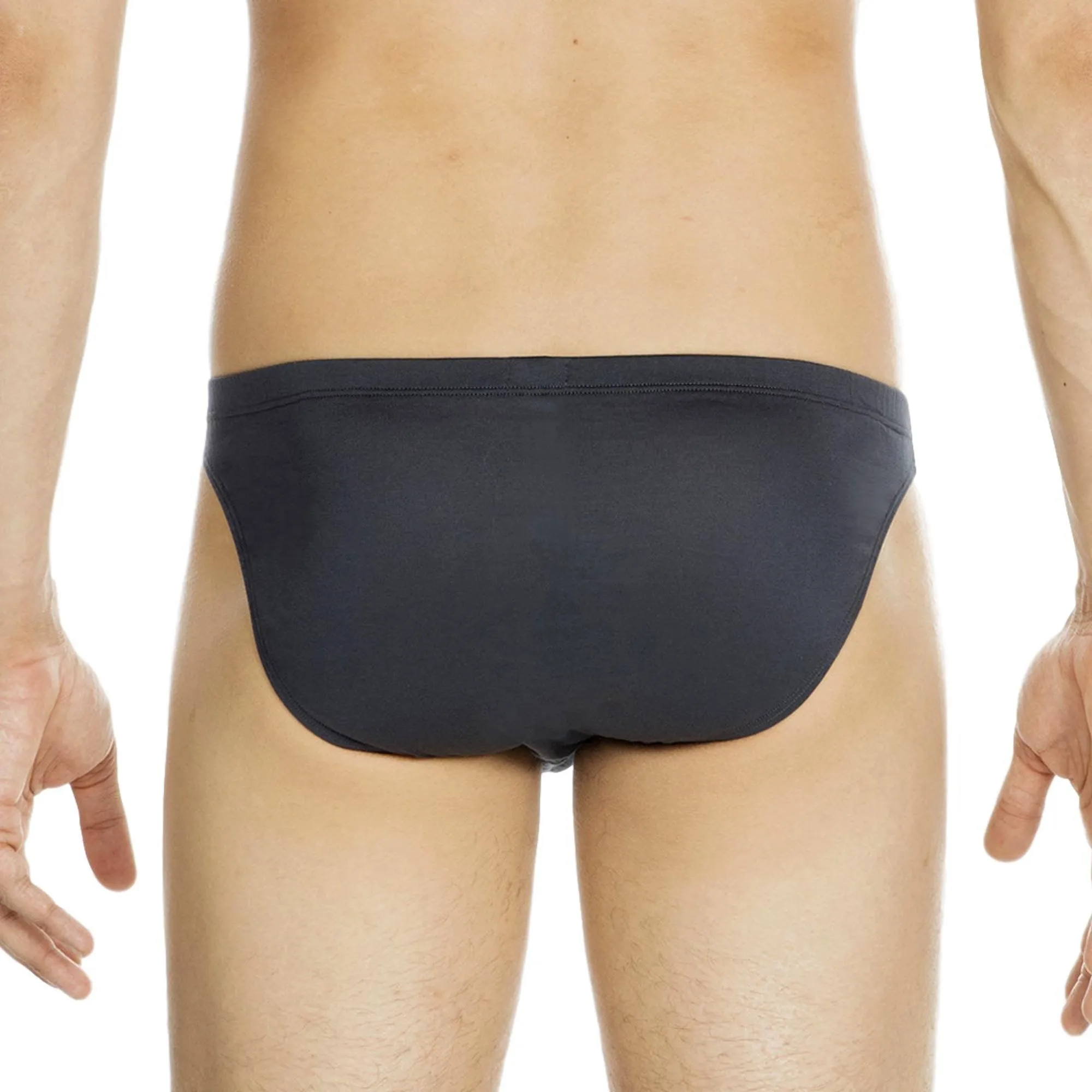 Hom Premium Cotton Comfort Micro Brief - Grey