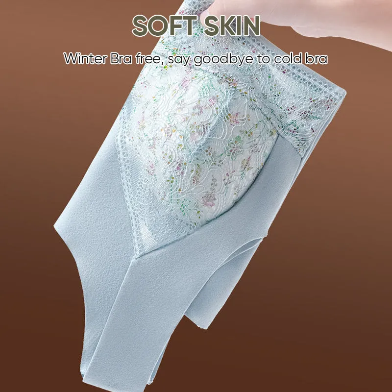 🔥HOT SALE🔥2-in-1 Built-in Bra Lace Thermal Underwear