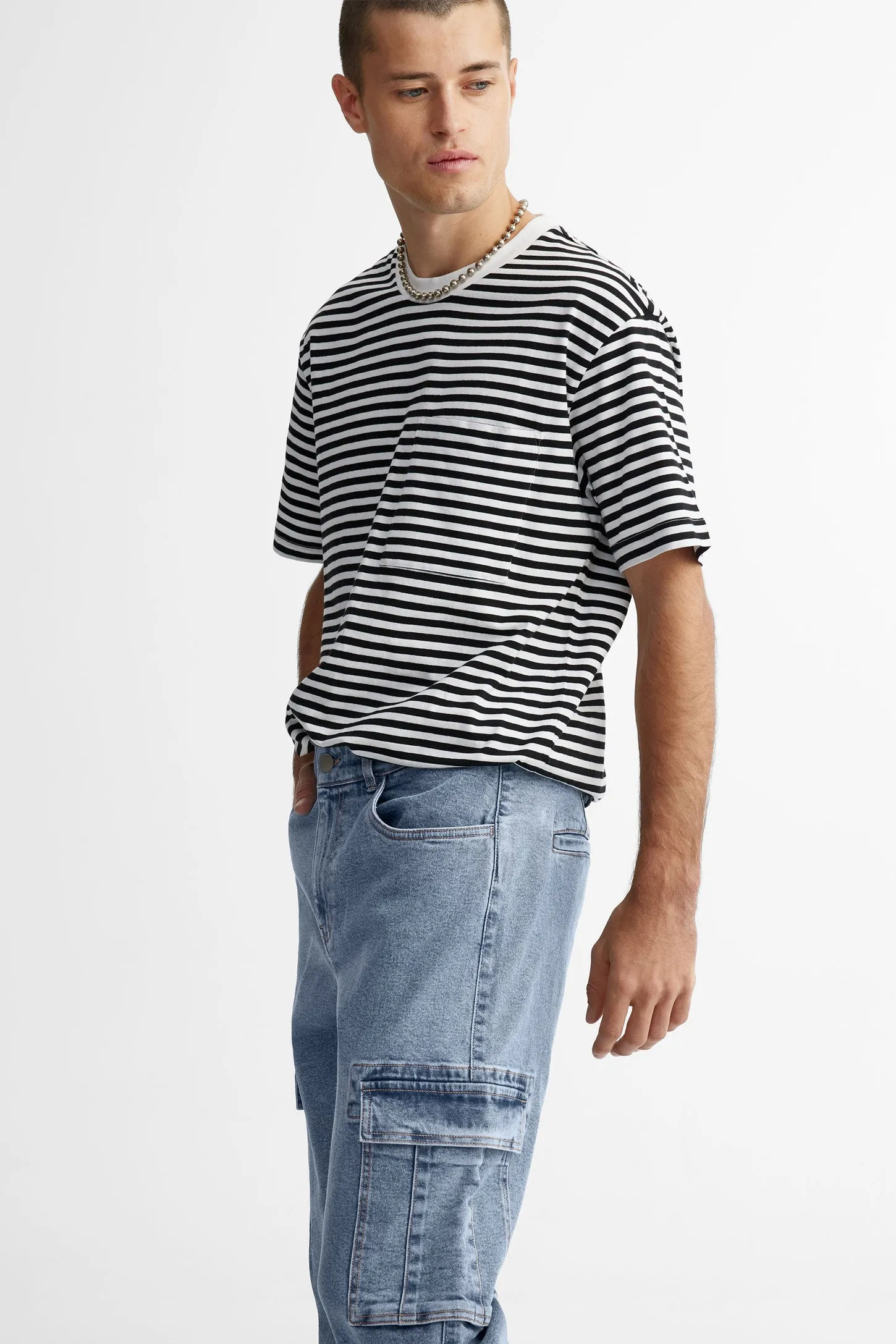 Jeans cargo coupe ample - Homme