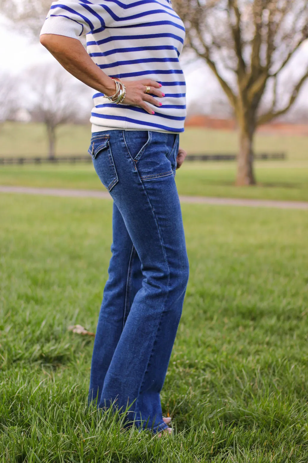 Jess Low Rise Flare Jean