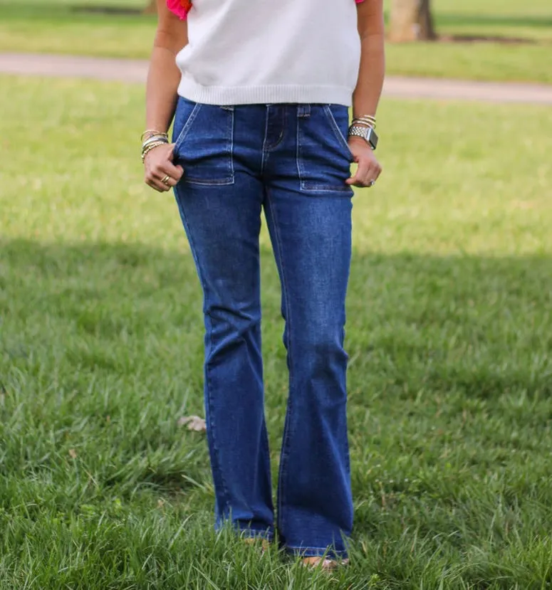 Jess Low Rise Flare Jean