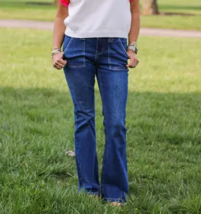 Jess Low Rise Flare Jean