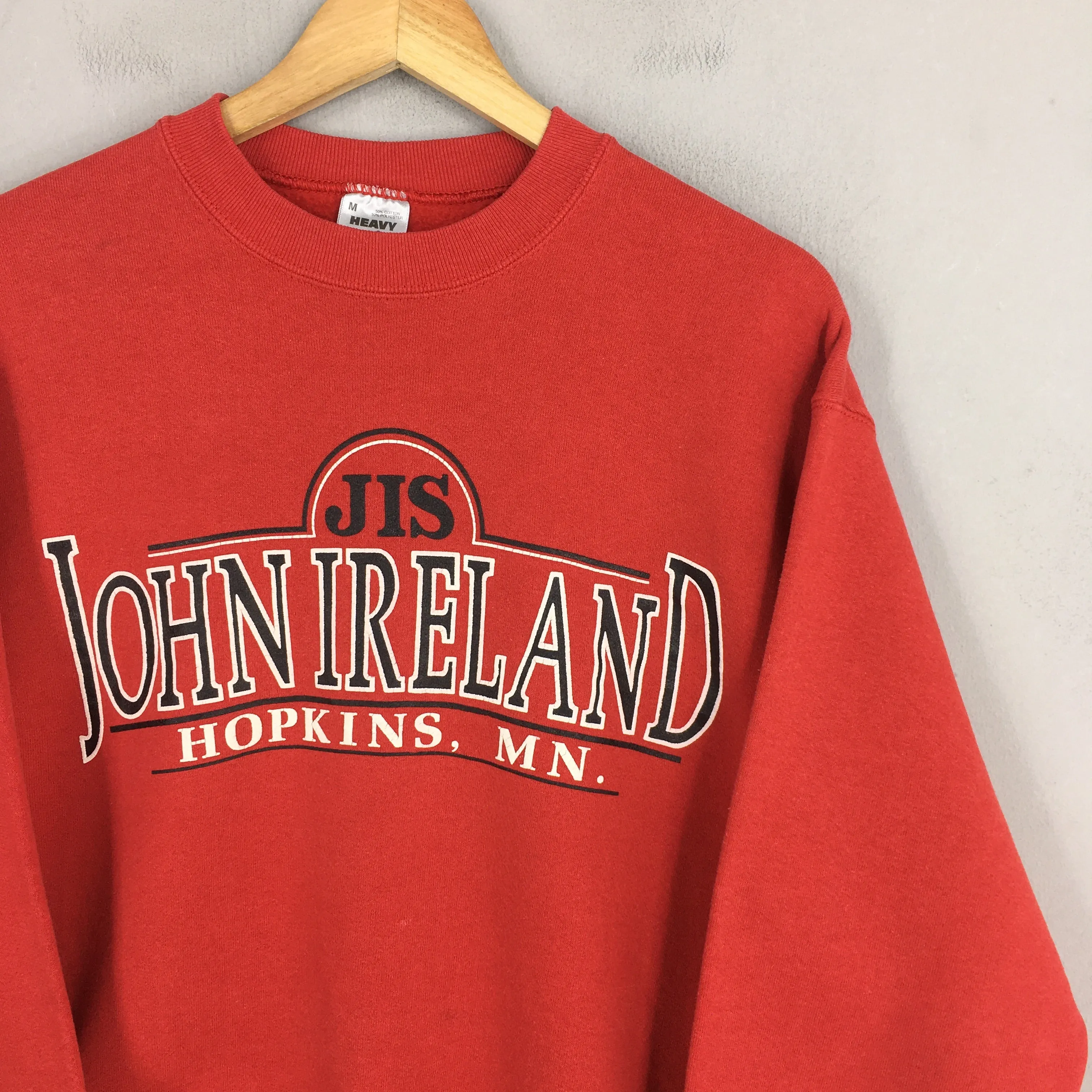 John Ireland Hopkins School Red Sweatshirt Medium