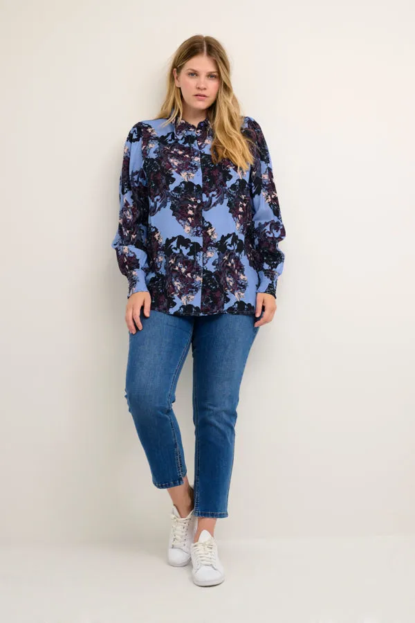 Kaffe Curve Nanni Shirt in Floral Print