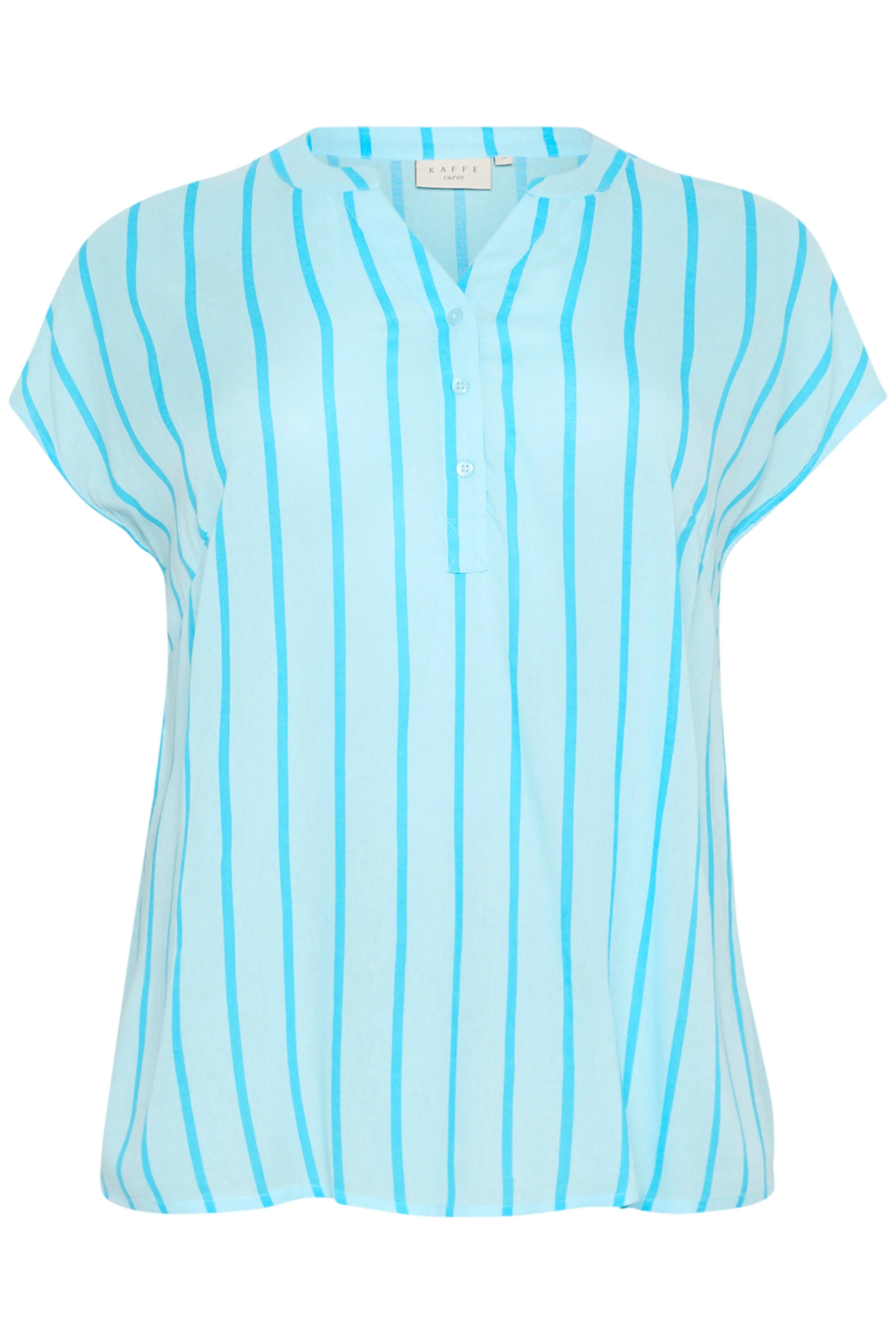 Kaffe Curve Sida Striped Blouse in Blue