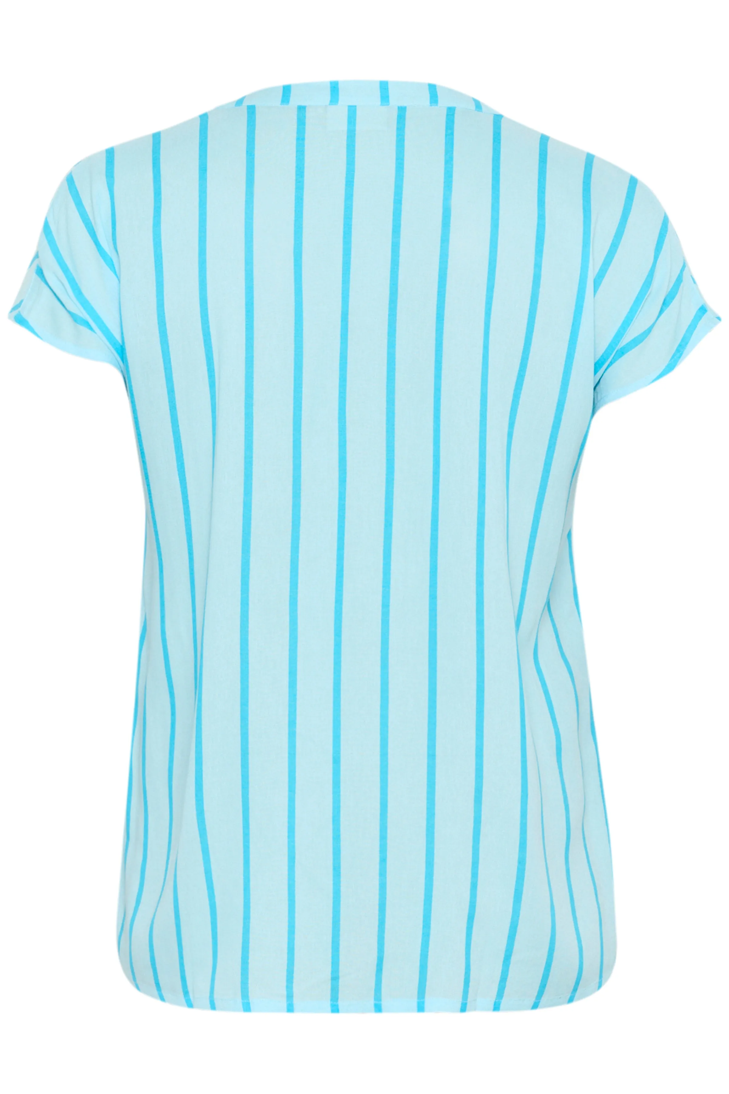 Kaffe Curve Sida Striped Blouse in Blue