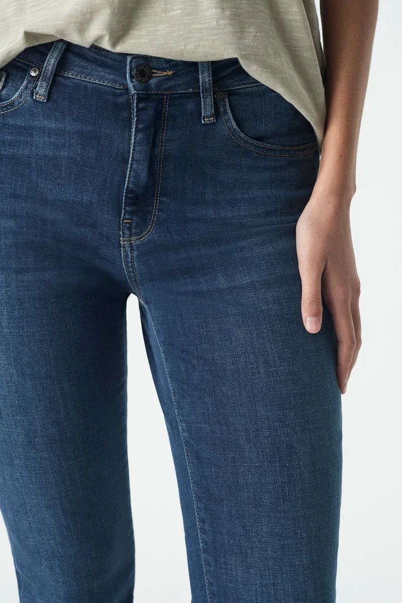 Kathleen Jeans - Mid Feather Blue
