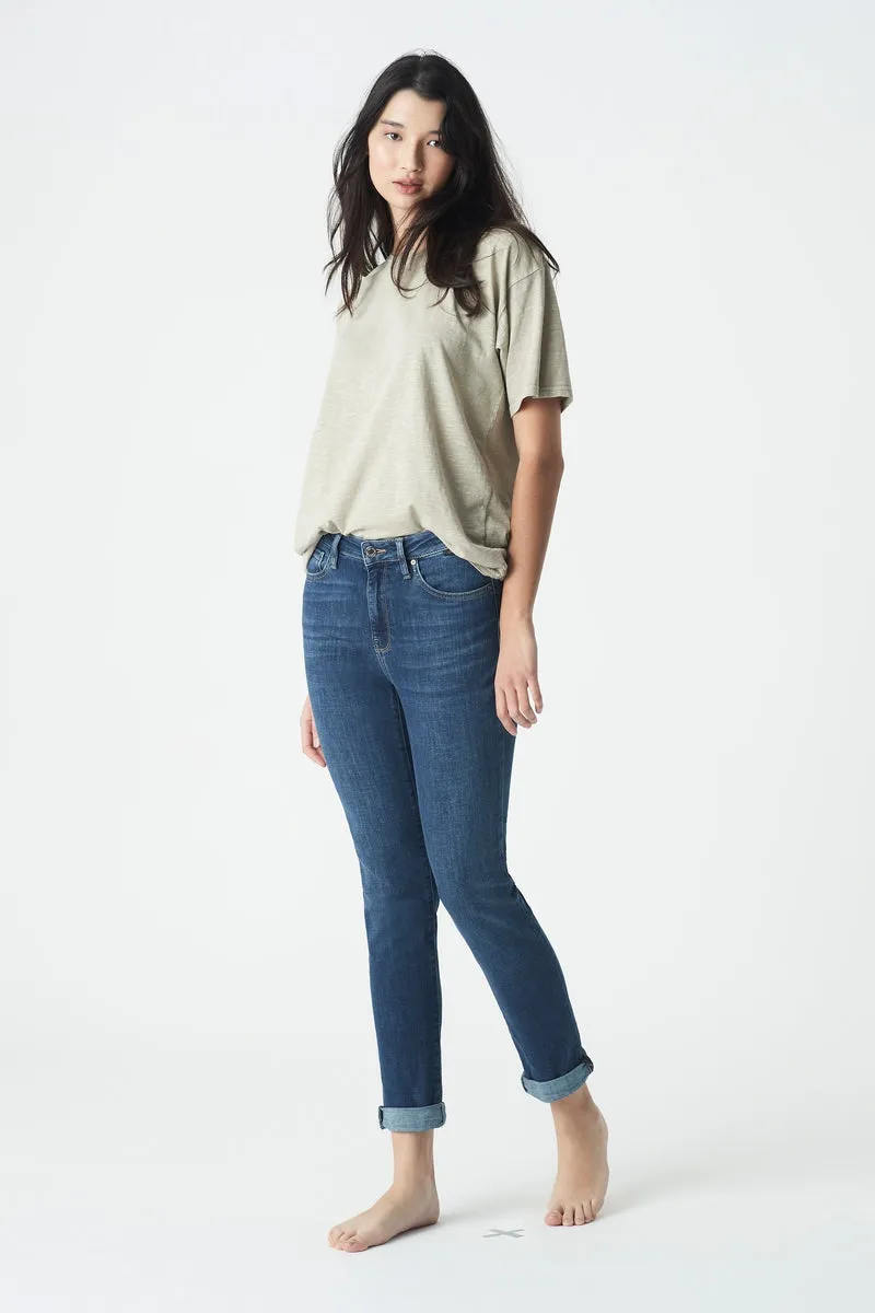 Kathleen Jeans - Mid Feather Blue