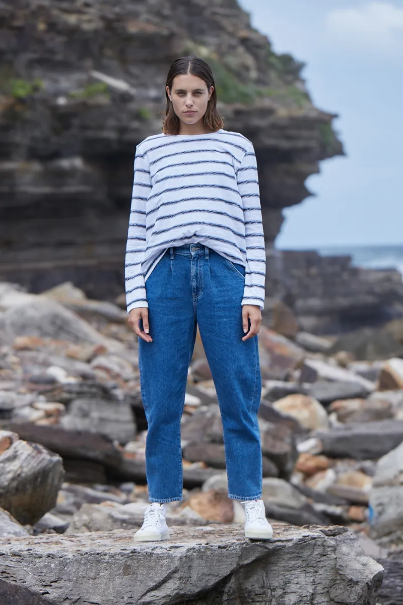 Laura Jeans - Dark Recycled Blue