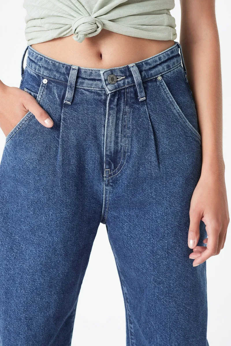 Laura Jeans - Dark Recycled Blue