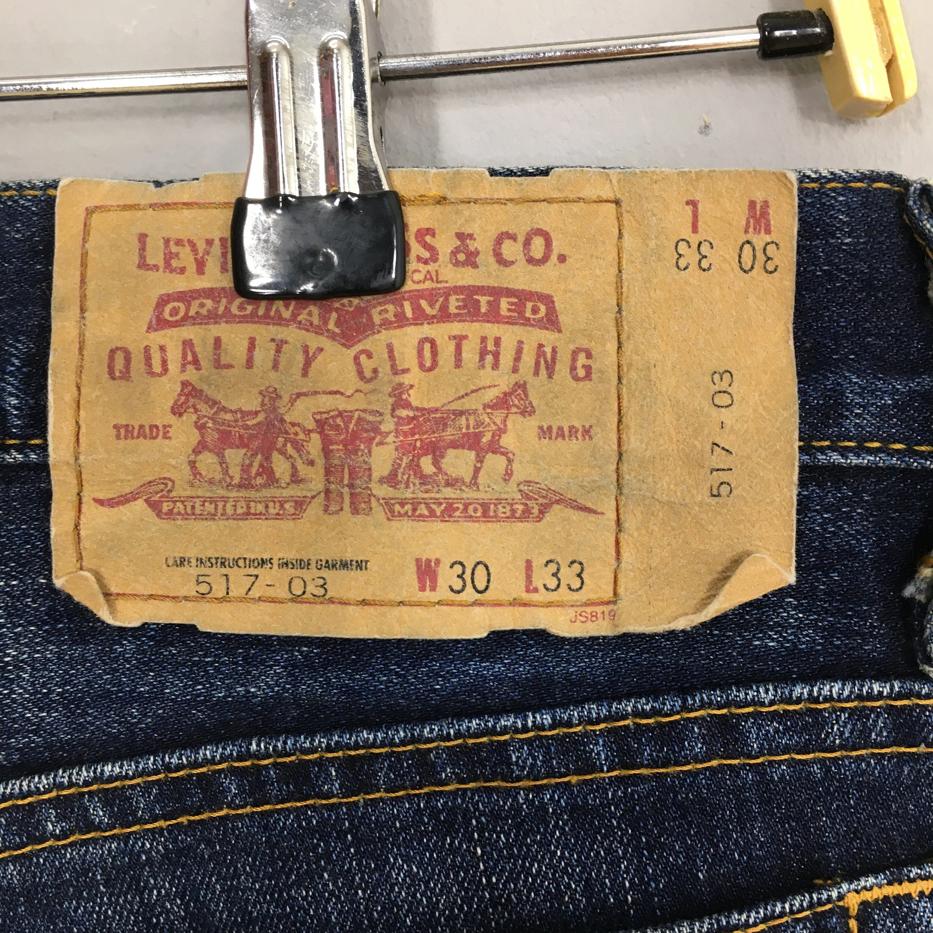 Levi's 517 Bootcut Indigo Blue Jeans Size 30x31