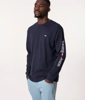 Long Sleeve Classic Serif Linear T-Shirt