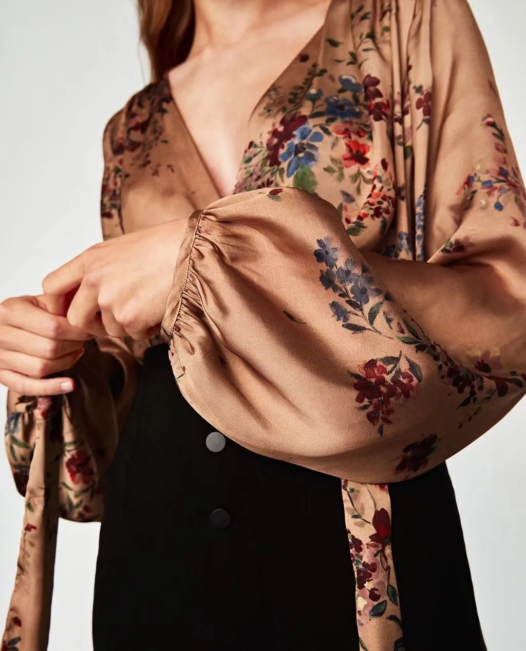 Long Sleeve Floral Bodysuit