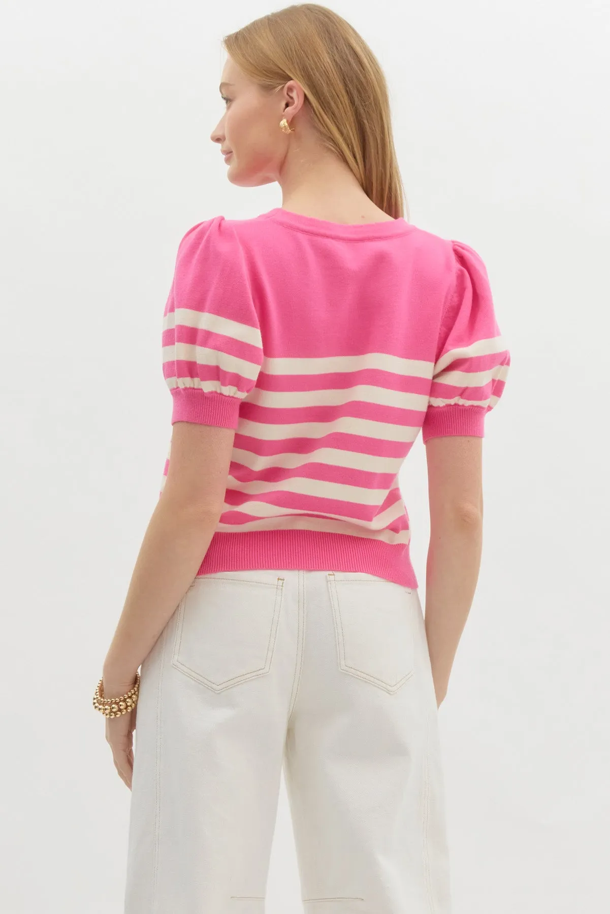 Maxine Striped Knit Top