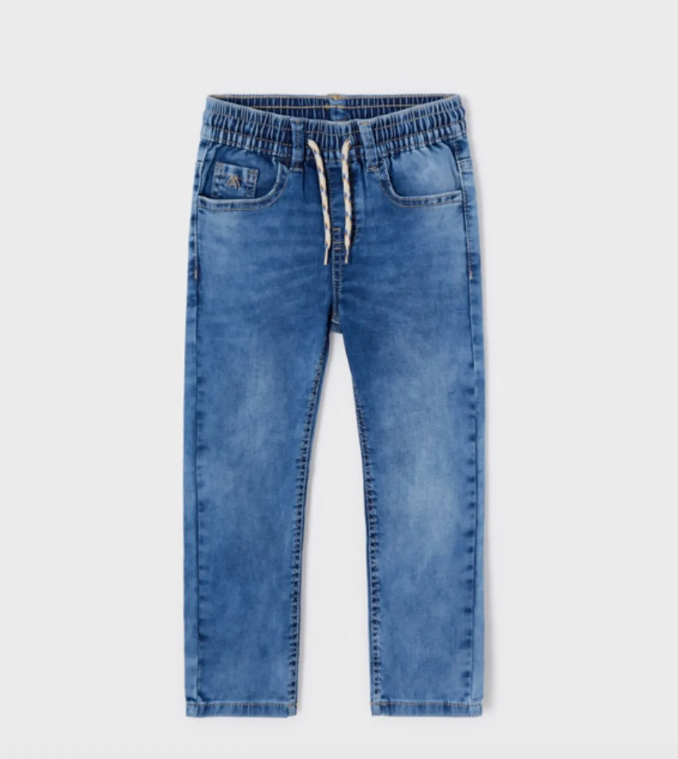 Mayoral Boys EcoFriends Blue Denim Elastic Waist Jeans