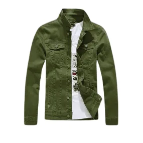 Men Cowboy Casual Slim Fit Jeans Coat Cotton Jacket