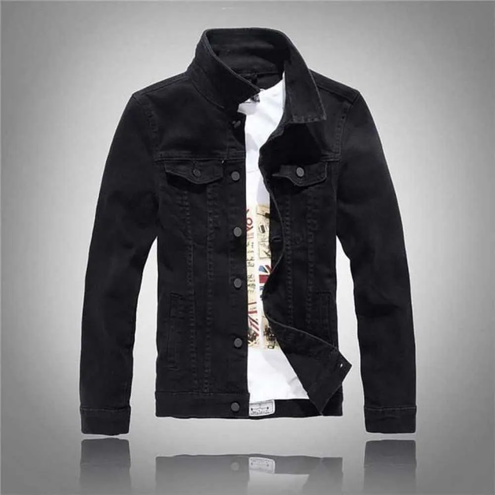 Men Cowboy Casual Slim Fit Jeans Coat Cotton Jacket