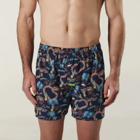 Men's Aloha Bamboo Boxer Shorts - Navy