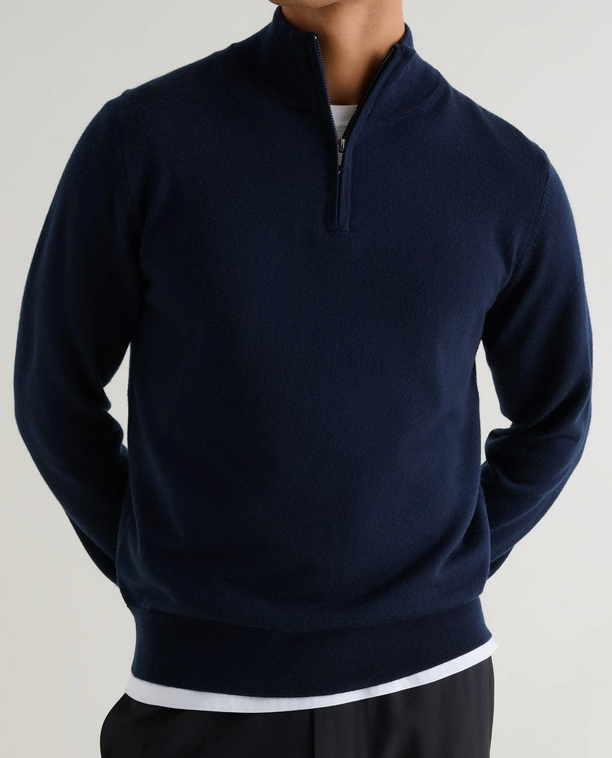 Men's Merino 1/4 Zip Jumper