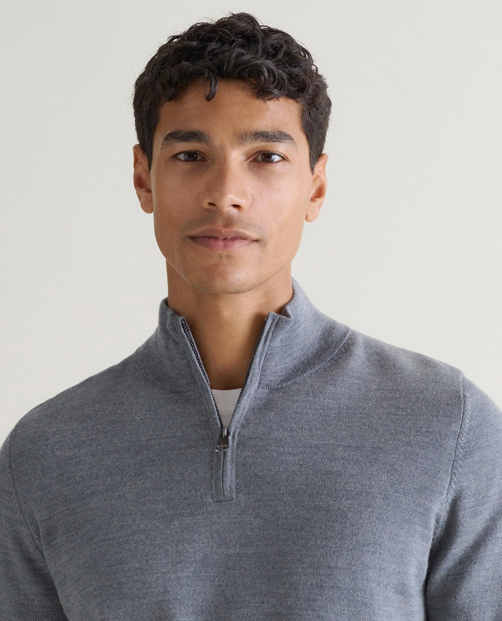 Men's Merino 1/4 Zip Jumper