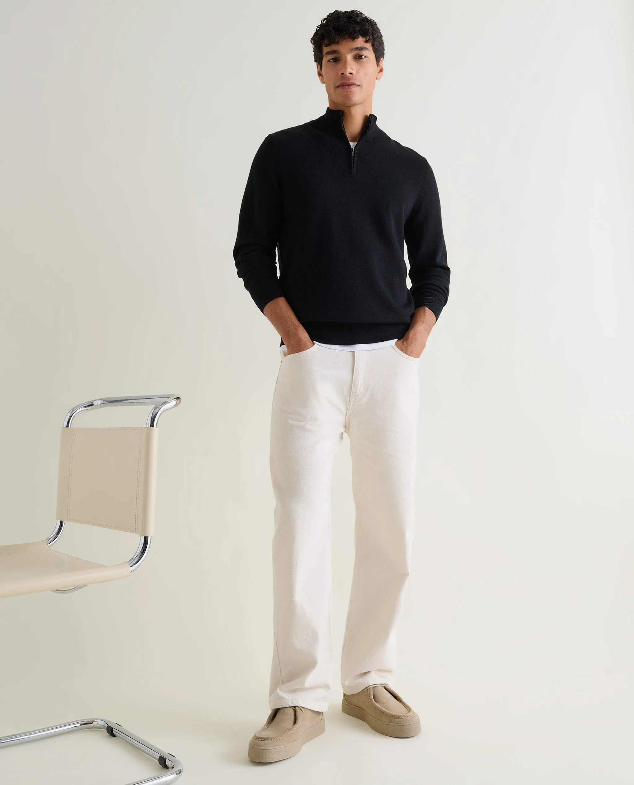Men's Merino 1/4 Zip Jumper