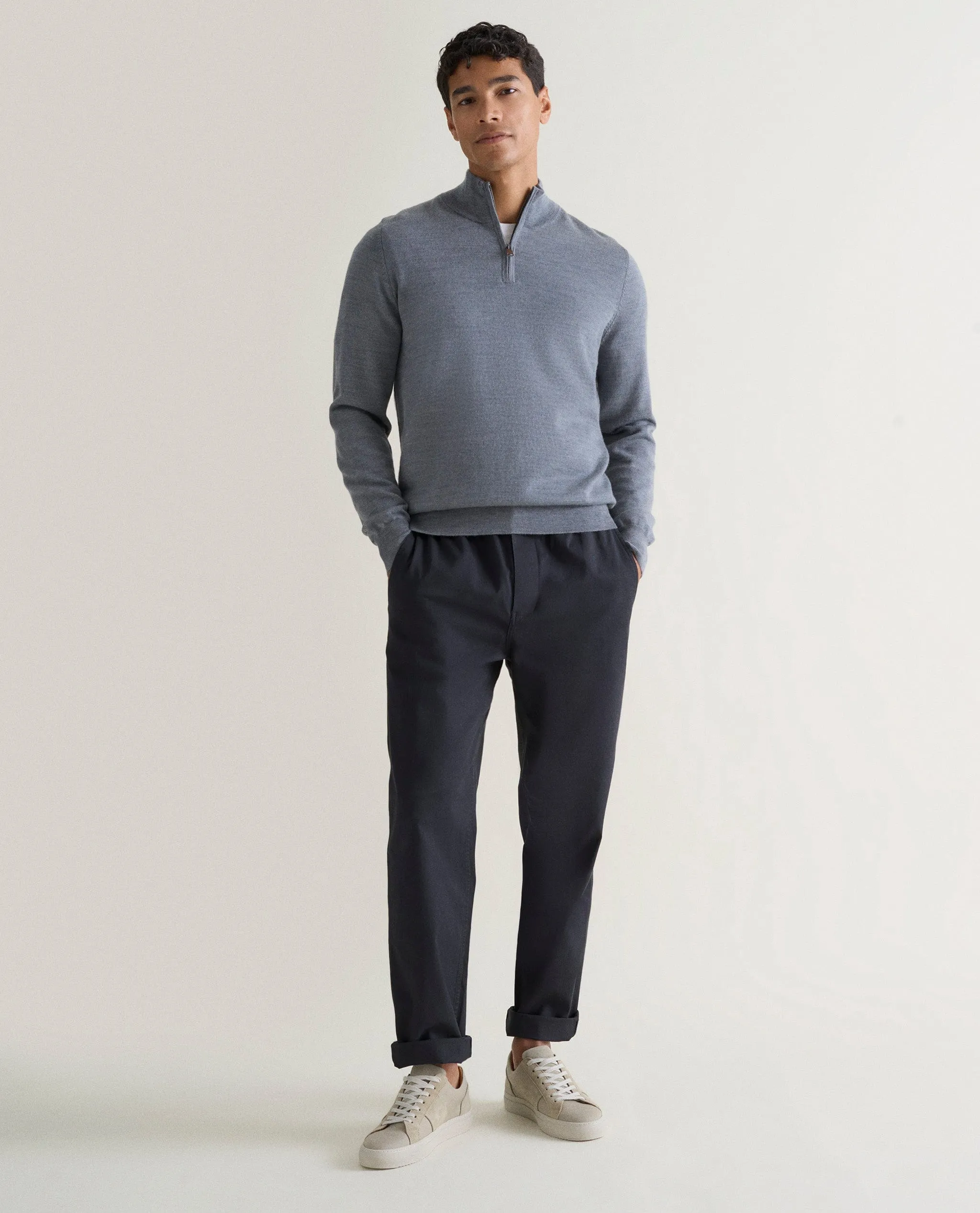 Men's Merino 1/4 Zip Jumper