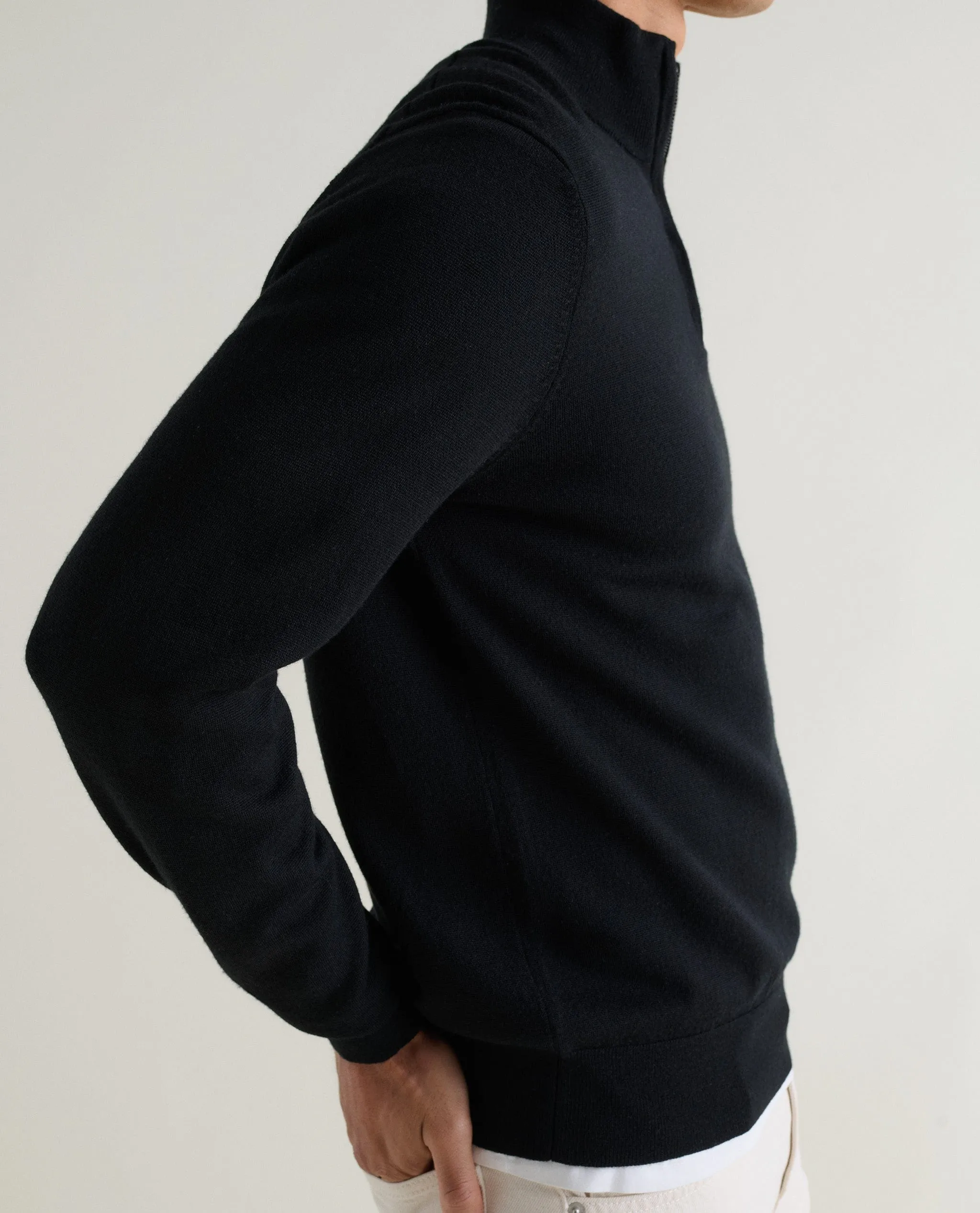 Men's Merino 1/4 Zip Jumper